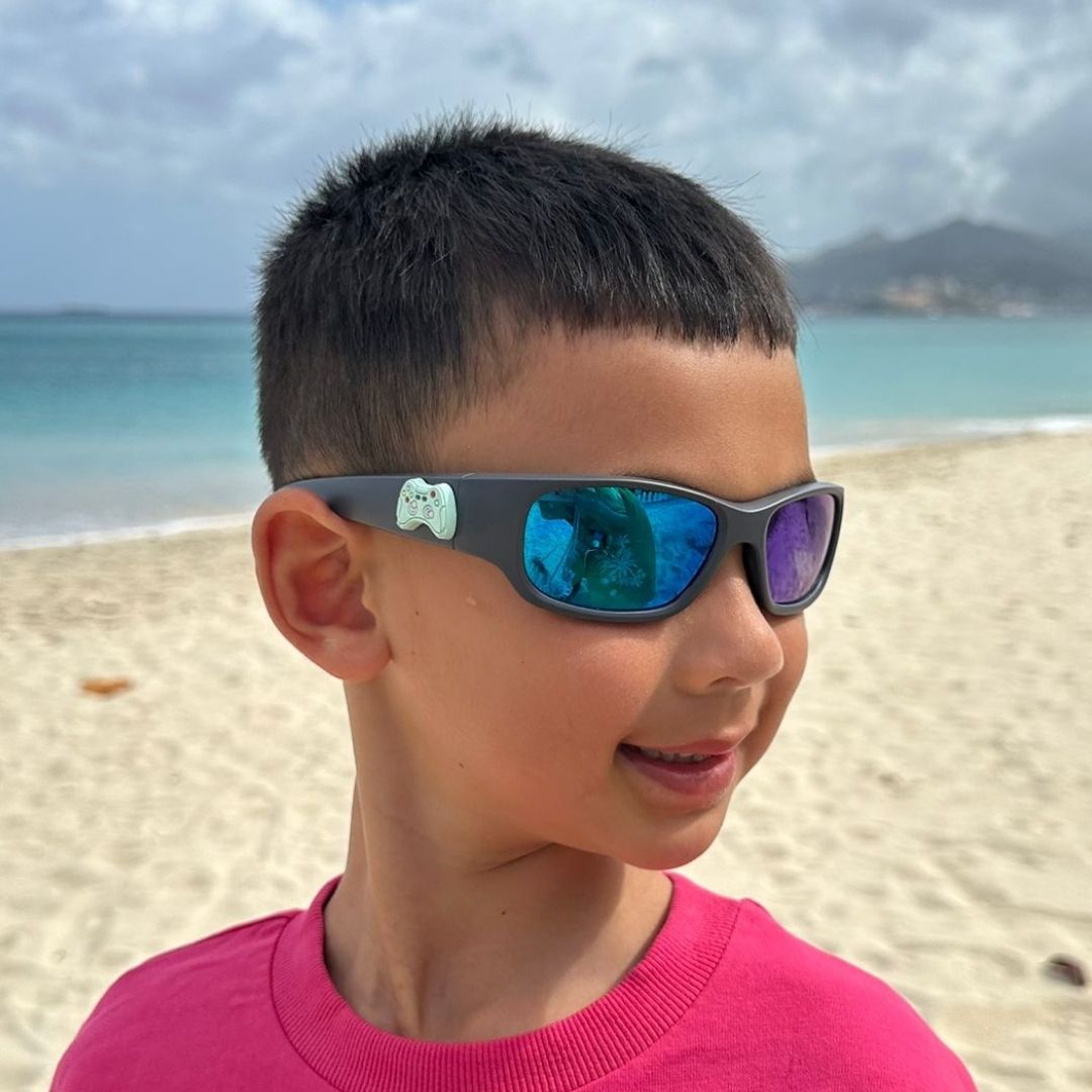 How wraparound sunglasses can help kids with light sensitivity and glare