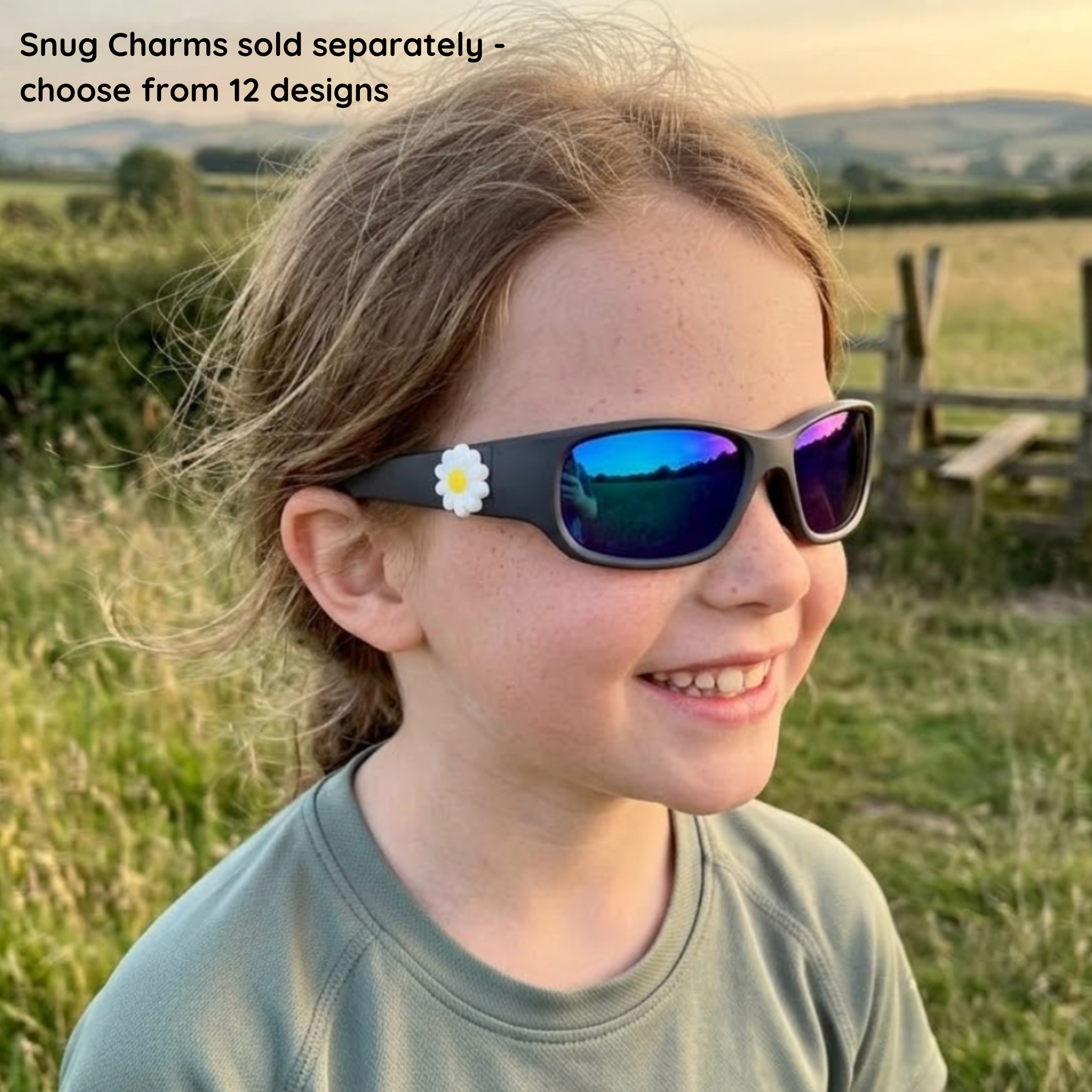 Black Charcoal | REVO Lens | Snug Fit | 6-12 Yrs