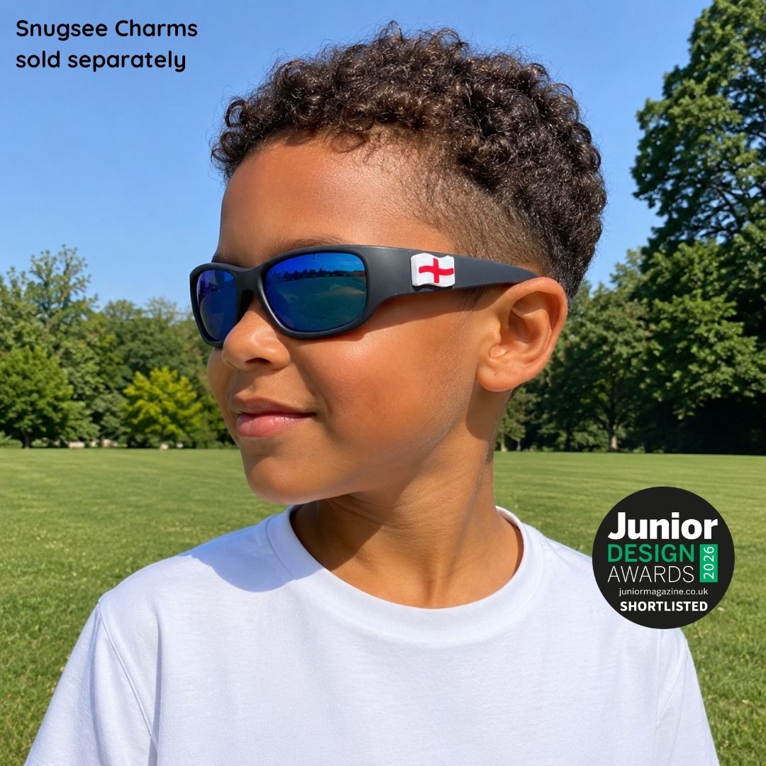 Black Charcoal Kids Sunglasses | REVO Lens | Classic Fit | 6-12 Years