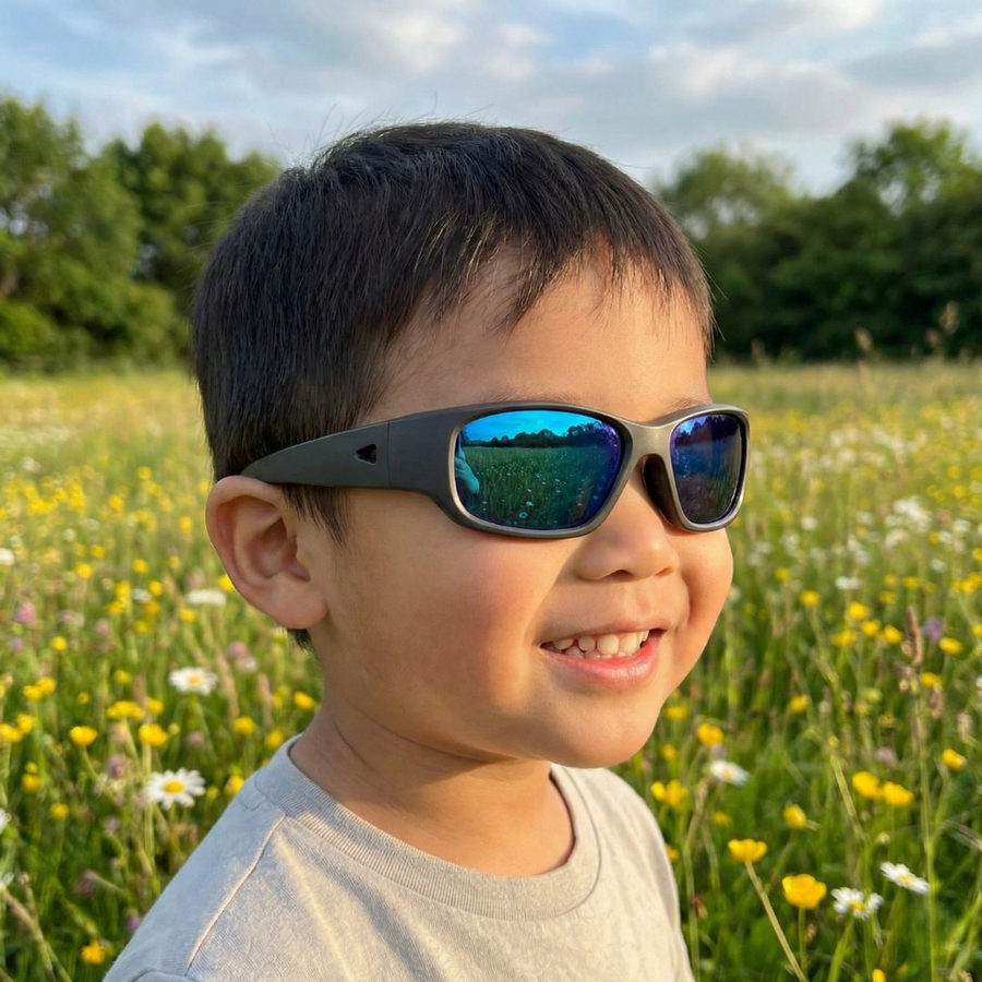 Black Charcoal | REVO Lens | Snug Fit | 1-2 Yrs